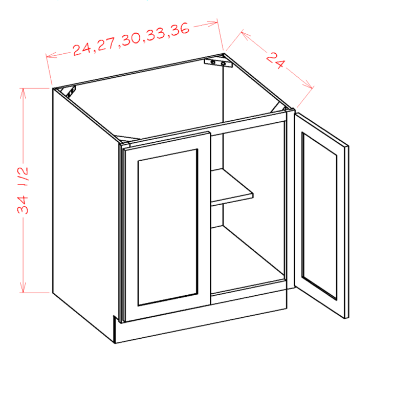 B33FH - Full Height Door Base Cabinet - 33